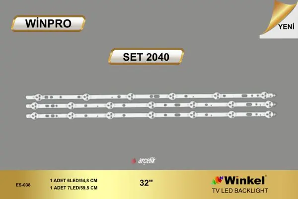 Arçelik 32 inç TV LED bar takımı Winpro SET 2040