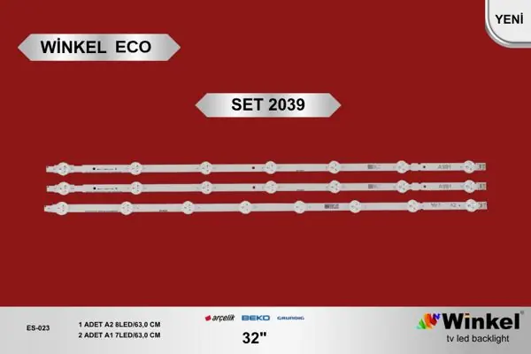 Arçelik 32 inç TV LED bar takımı Winkel Eco SET 2039