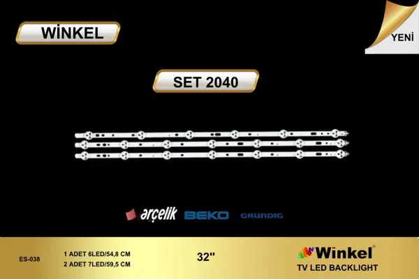 Arçelik 32 inç TV LED bar takımı Winkel SET 2040