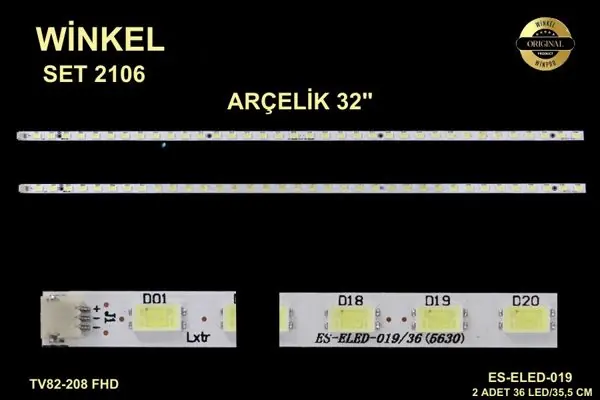 Arçelik 32 inç TV LED bar takımı Winkel SET 2106