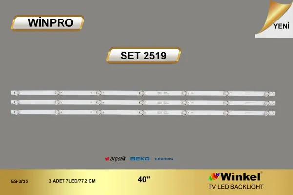 Arçelik 40 inç TV LED bar takımı Winpro SET 2519