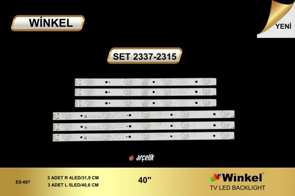 Arçelik 40 inç TV LED bar takımı Winkel SET 2337-2315