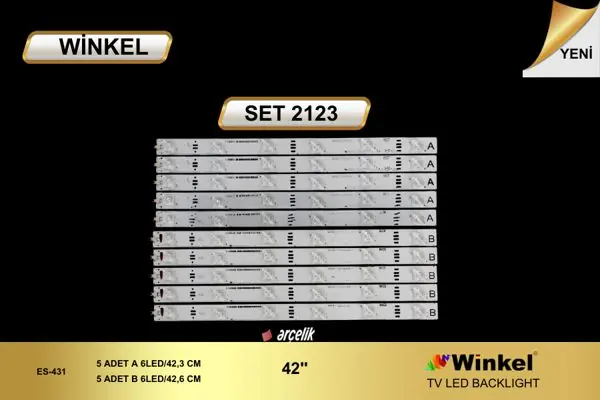 Arçelik 42 inç TV LED bar takımı Winkel SET 2123