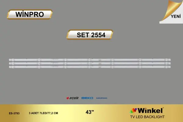 Arçelik 43 inç TV LED bar takımı Winpro SET 2554