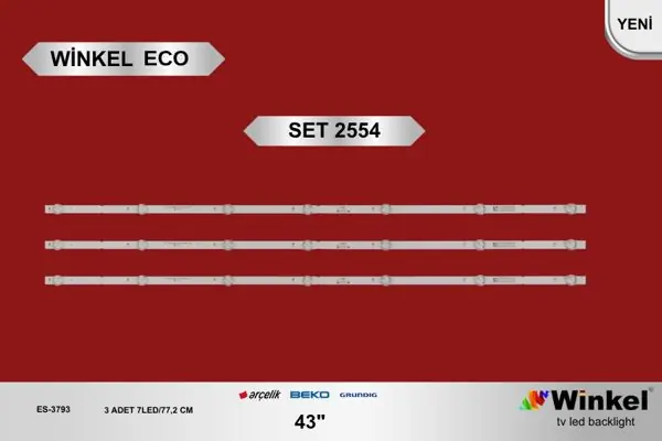 Arçelik 43 inç TV LED bar takımı Winkel Eco SET 2554