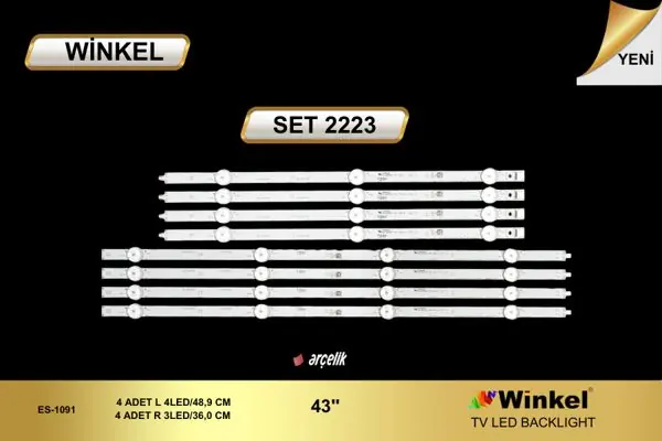 Arçelik 43 inç TV LED bar takımı Winkel SET 2223