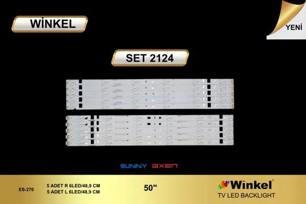 Arçelik 50 inç TV LED bar takımı Winkel SET 2124