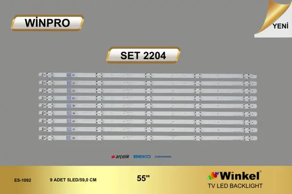 Arçelik 55 inç TV LED bar takımı Winpro SET 2204