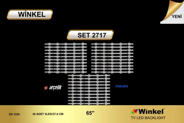Arçelik 65 inç TV LED bar takımı Winkel SET 2717