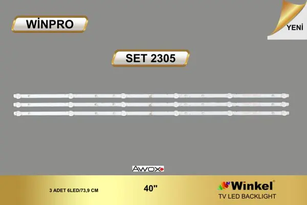 Awox 40 inç TV LED bar takımı Winpro SET 2305