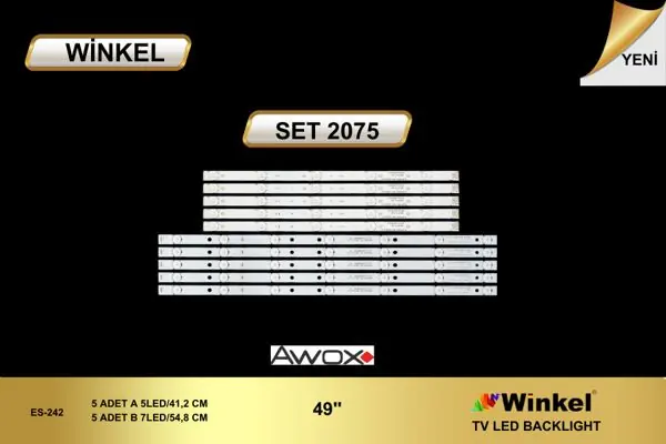 Awox 49 inç TV LED bar takımı Winkel SET 2075