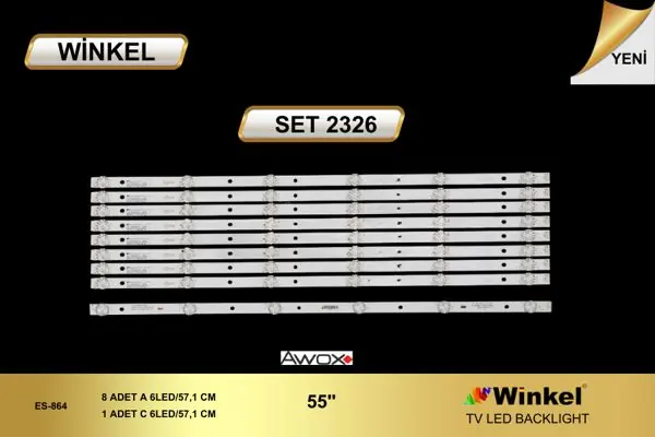 Awox 55 inç TV LED bar takımı Winkel SET 2326