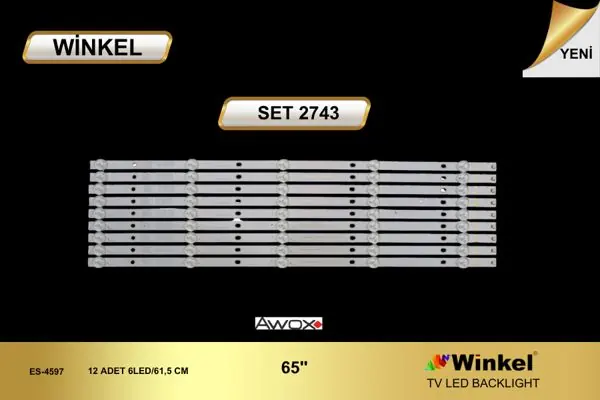 Awox 65 inç TV LED bar takımı Winkel SET 2743