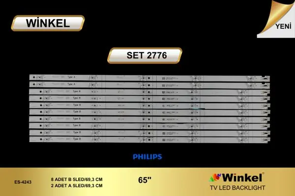 Dijitsu 65 inç TV LED bar takımı Winkel SET 2776