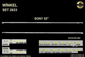 Sony 55 inç TV LED bar Winkel SET 2633