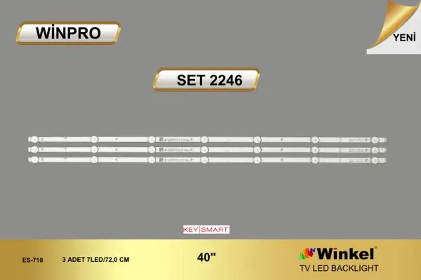 Keysmart 40 inç TV LED bar takımı Winpro SET 2246