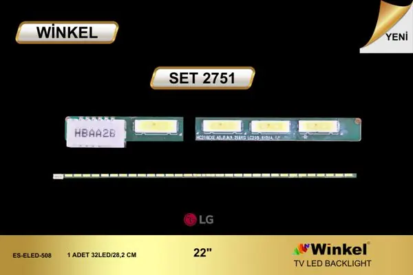 LG 22 inç TV LED bar takımı Winkel SET 2751