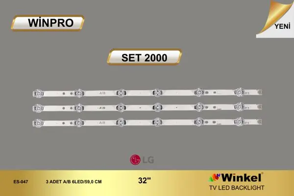 LG 32 inç TV LED bar takımı Winpro SET 2000