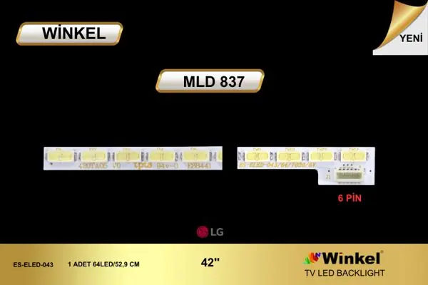 LG 42 inç TV LED bar takımı Winkel MLD 837