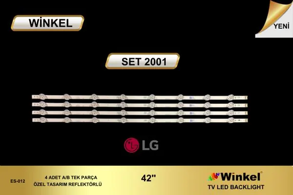 LG 42 inç TV LED bar takımı Winkel SET 2001