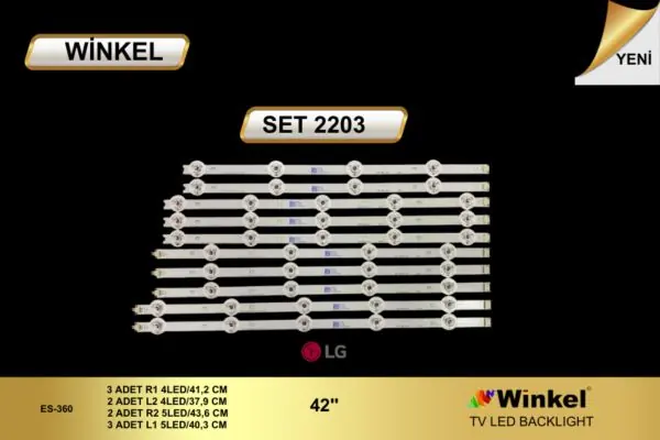 LG 42 inç TV LED bar takımı Winkel SET 2203