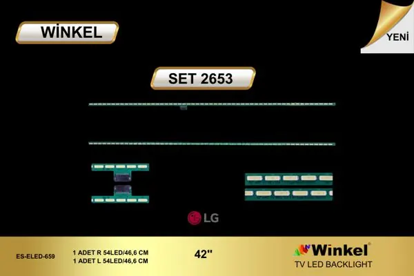 LG 42 inç TV LED bar takımı Winkel SET 2653