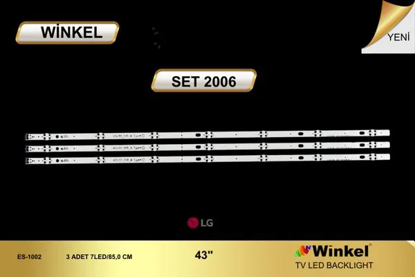 LG 43 inç TV LED bar takımı Winkel SET 2006