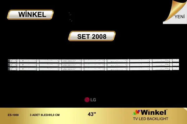 LG 43 inç TV LED bar takımı Winkel SET 2008