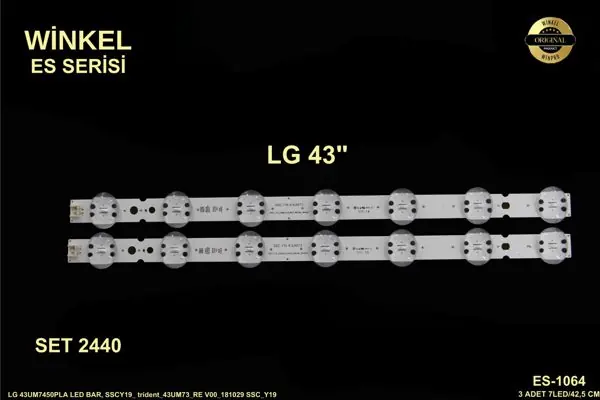 LG 43 inç TV LED bar takımı Winkel SET 2440
