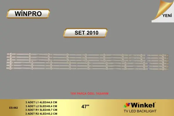 LG 47 inç TV LED bar takımı Winpro SET 2010