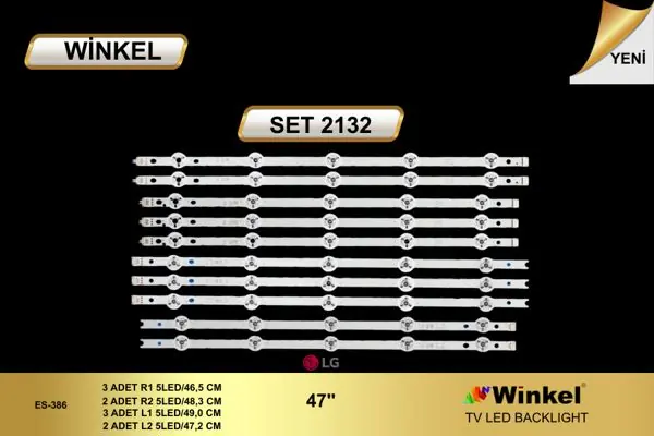 LG 47 inç TV LED bar takımı Winkel SET 2132