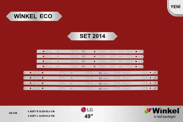 LG 49 inç TV LED bar takımı Winkel Eco SET 2014