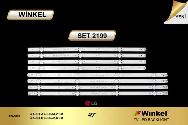 LG 49 inç TV LED bar takımı Winkel SET 2199