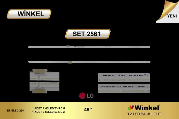 LG 49 inç TV LED bar takımı Winkel SET 2561