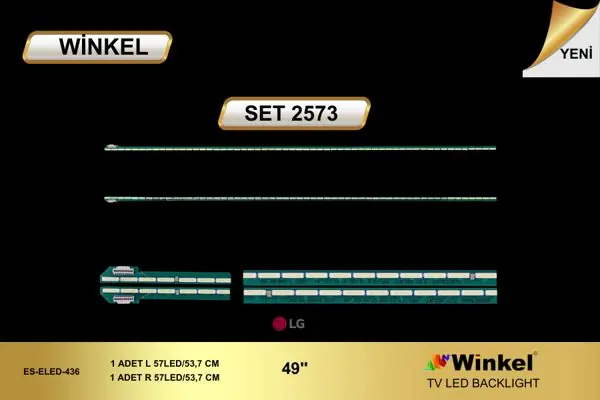 LG 49 inç TV LED bar takımı Winkel SET 2573