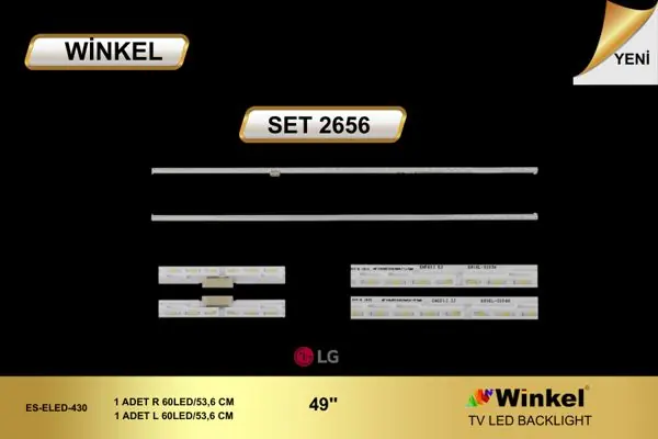 LG 49 inç TV LED bar takımı Winkel SET 2656