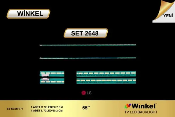 LG 55 inç TV LED bar takımı Winkel SET 2648
