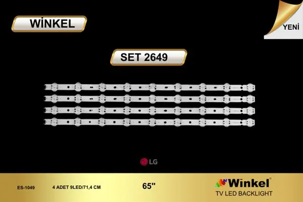 LG 65 inç TV LED bar takımı Winkel SET 2649