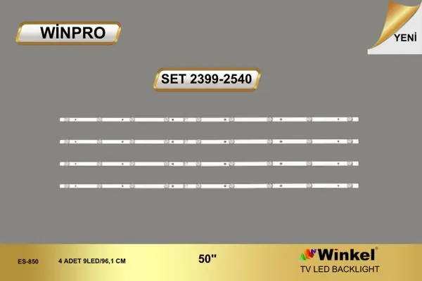 Onvo 50 inç TV LED bar takımı Winpro SET 2540-2399