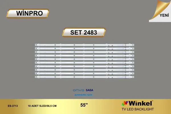 Onvo 55 inç TV LED bar takımı Winpro SET 2483