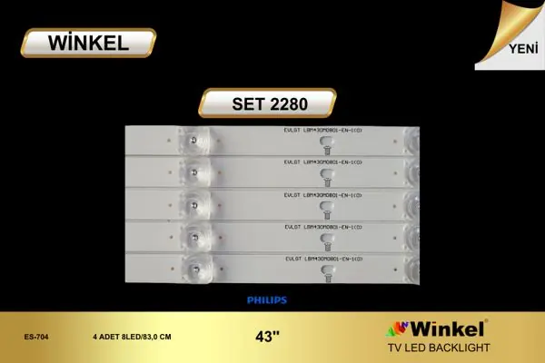Philips 43 inç TV LED bar takımı Winkel SET 2280