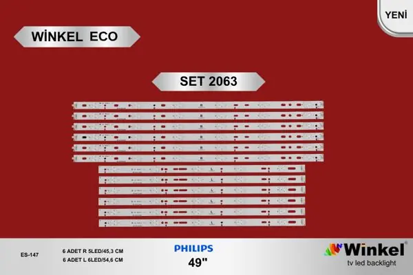Philips 49 inç TV LED bar takımı Winkel Eco SET 2063