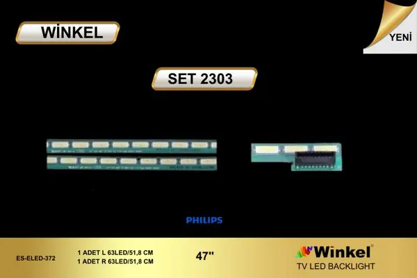 Philips  inç TV LED bar takımı Winkel SET 2303