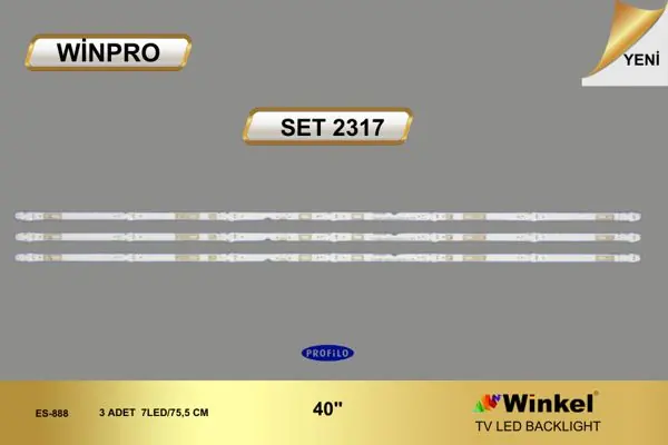 Profilo 40 inç TV LED bar takımı Winpro SET 2317