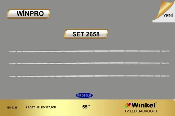 Profilo 55 inç TV LED bar takımı Winpro SET 2658