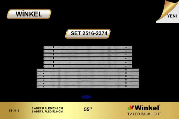 Profilo 55 inç TV LED bar takımı Winkel SET 2374-2516