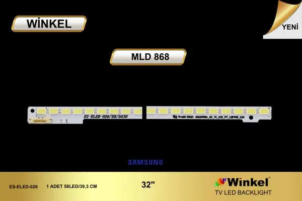 Samsung 32 inç TV LED bar takımı Winkel MLD 868