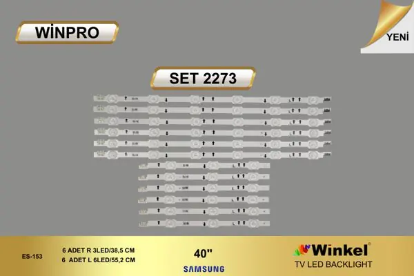 Samsung 40 inç TV LED bar takımı Winpro SET 2273
