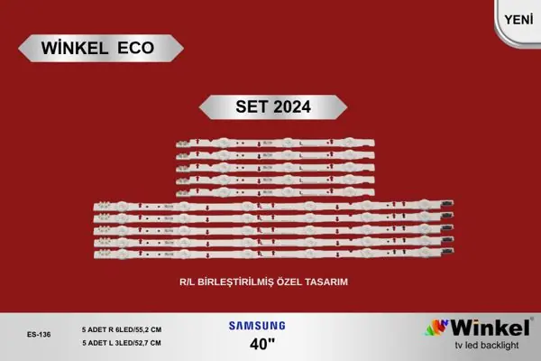 Samsung 40 inç TV LED bar takımı Winkel Eco SET 2024