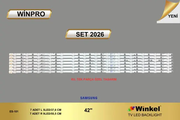 Samsung 42 inç TV LED bar takımı Winpro SET 2026